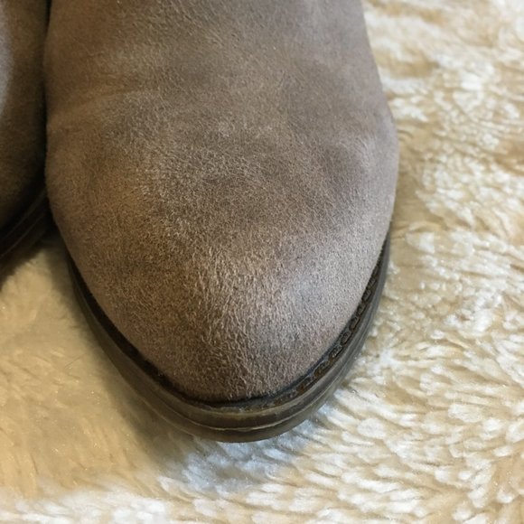 Fergalicious Dusty Desert Braided Suede Ankle Booties - Picture 11 of 16